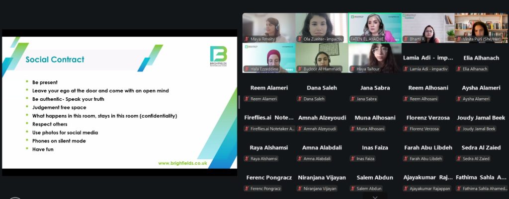 Participants attending the Impactiv Majlis Series online community conversation