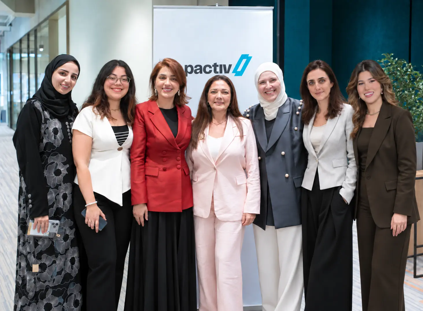 The Impactiv team, left to right: Abeer Alardah, Jana Sabra, Dr. Maya Rmeity, Dr. Nada Messaikeh, Lamia Adi, Maral Alexandrian and Ola Zeaiter